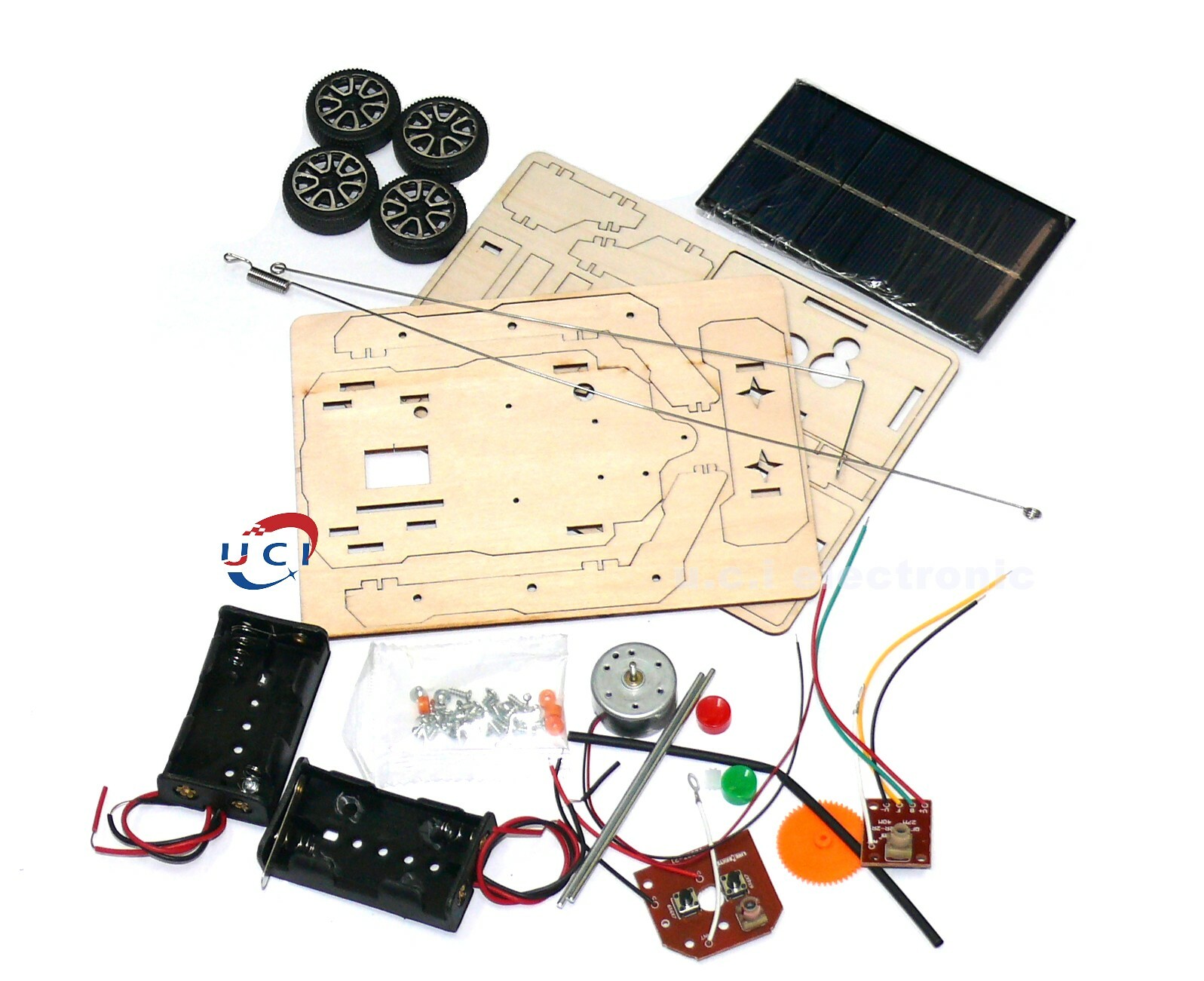 【UCI電子】(Y-2) DIY  太陽能無線遙控車 科學實驗科技發明 手工製作拼裝玩具 教學 遙控車