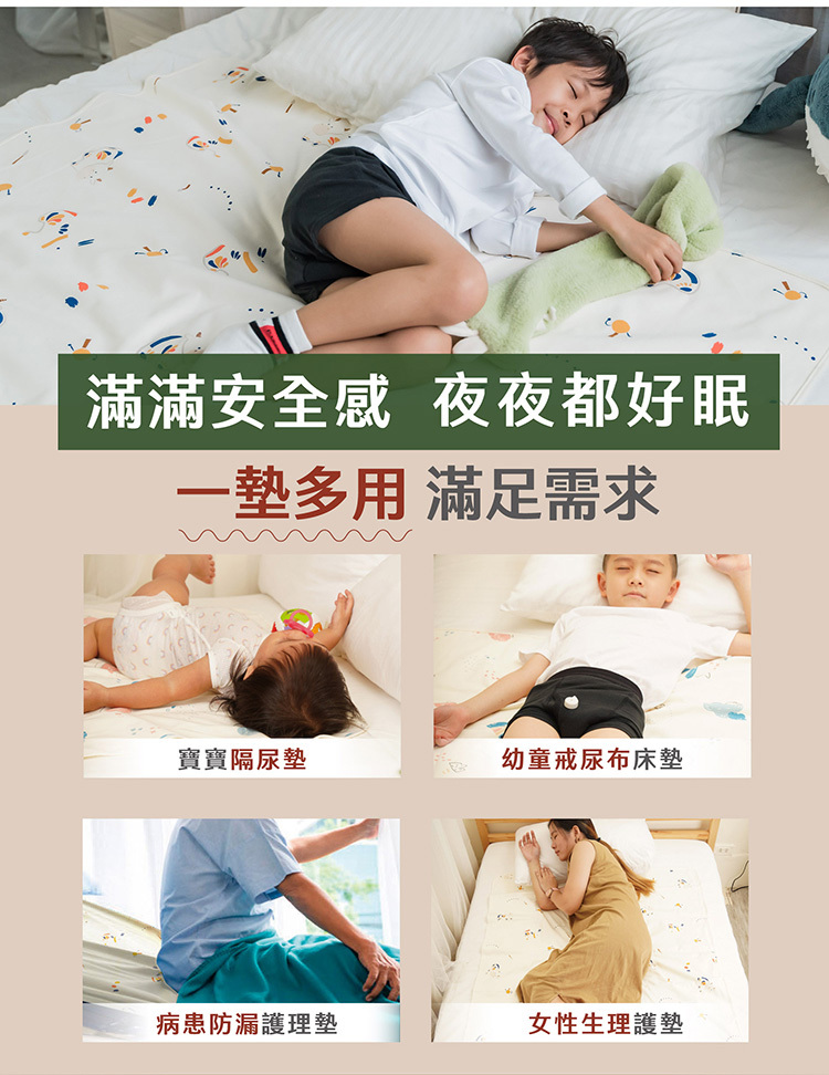 IOHS十分幸福隔尿墊,讓您一夜好眠,不滲漏,不論嬰兒、兒童、成人生理期、病患防漏皆可使用