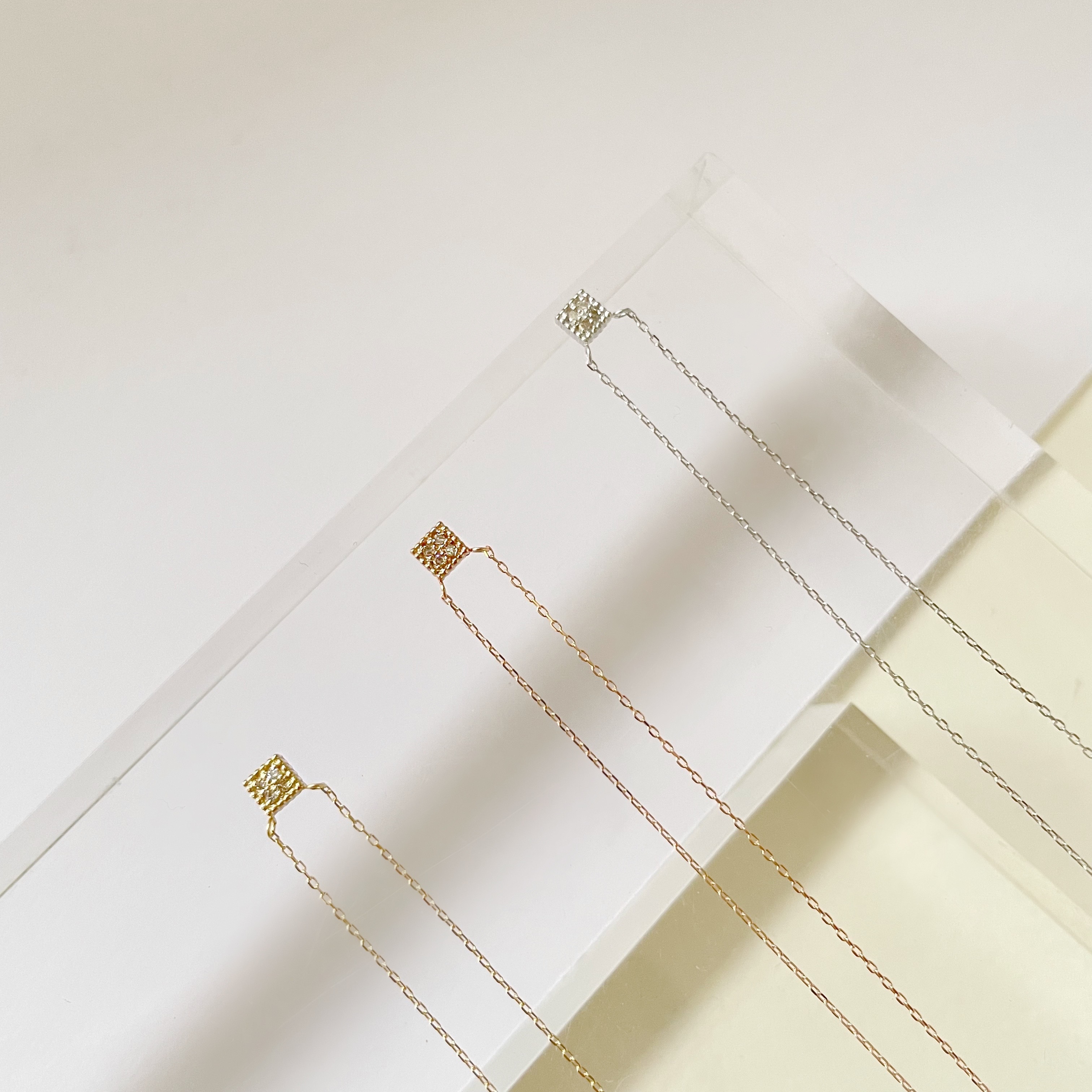 14K鬆餅真鑽項鍊