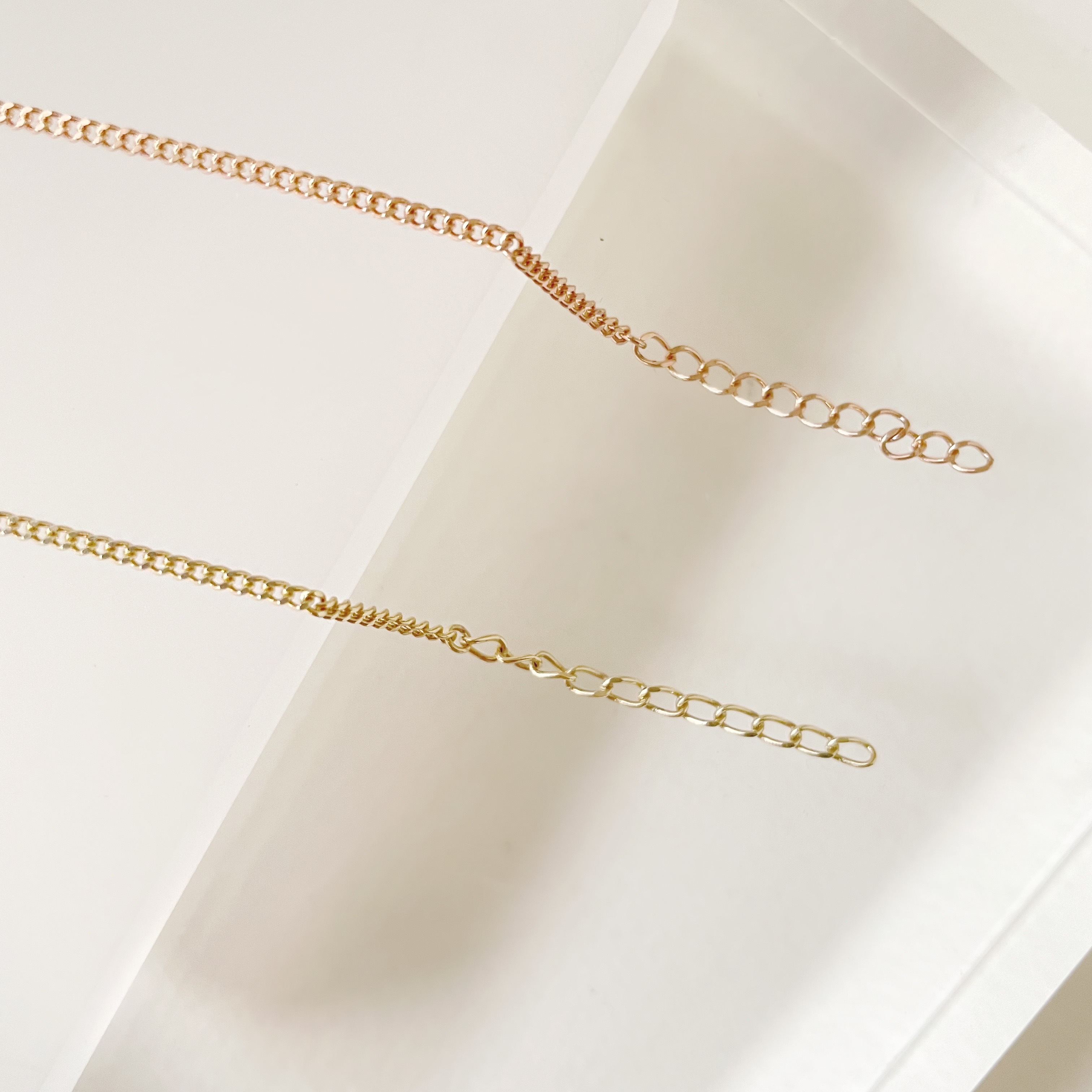 14K簡約鋯石古巴手鍊