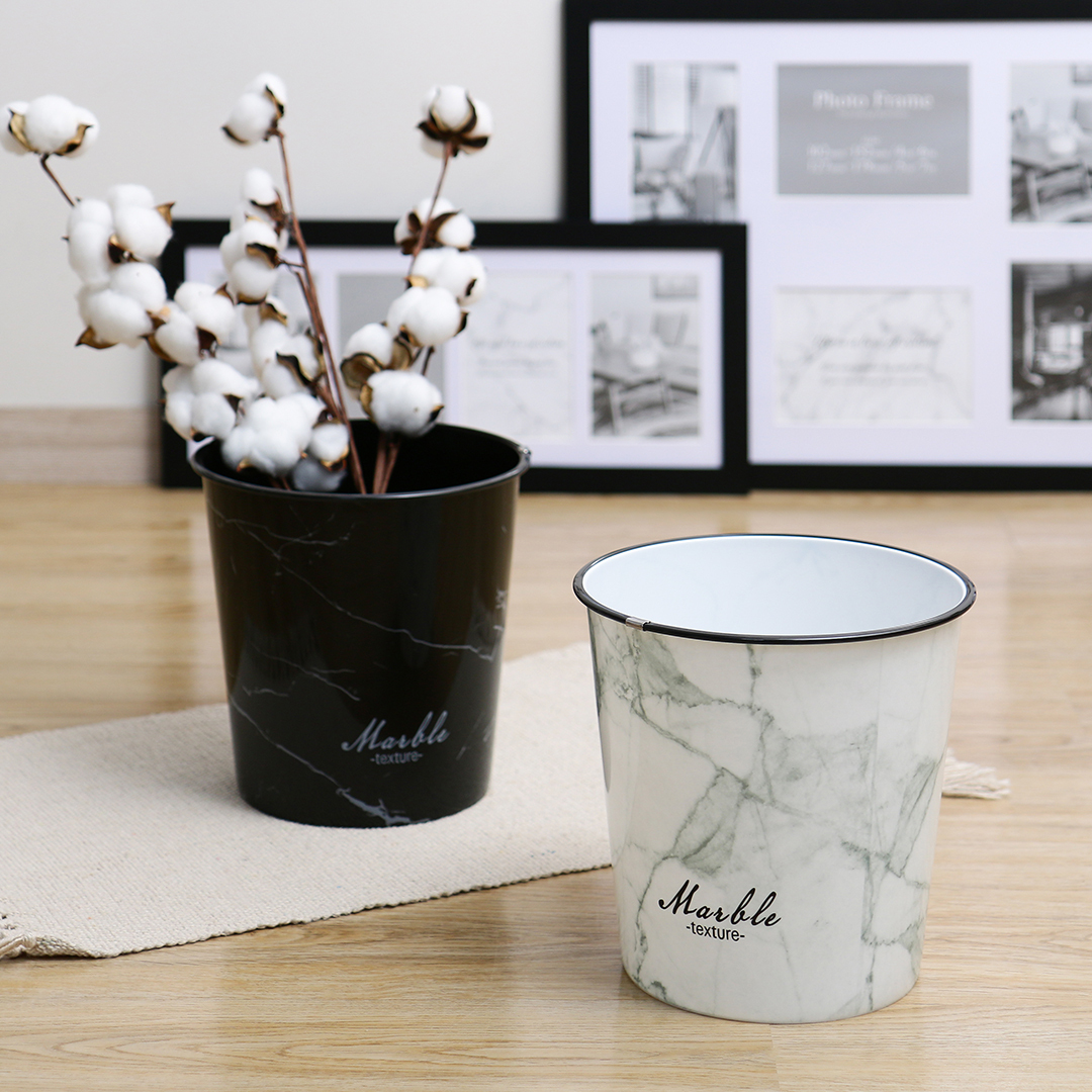 大理石風垃圾桶/5L