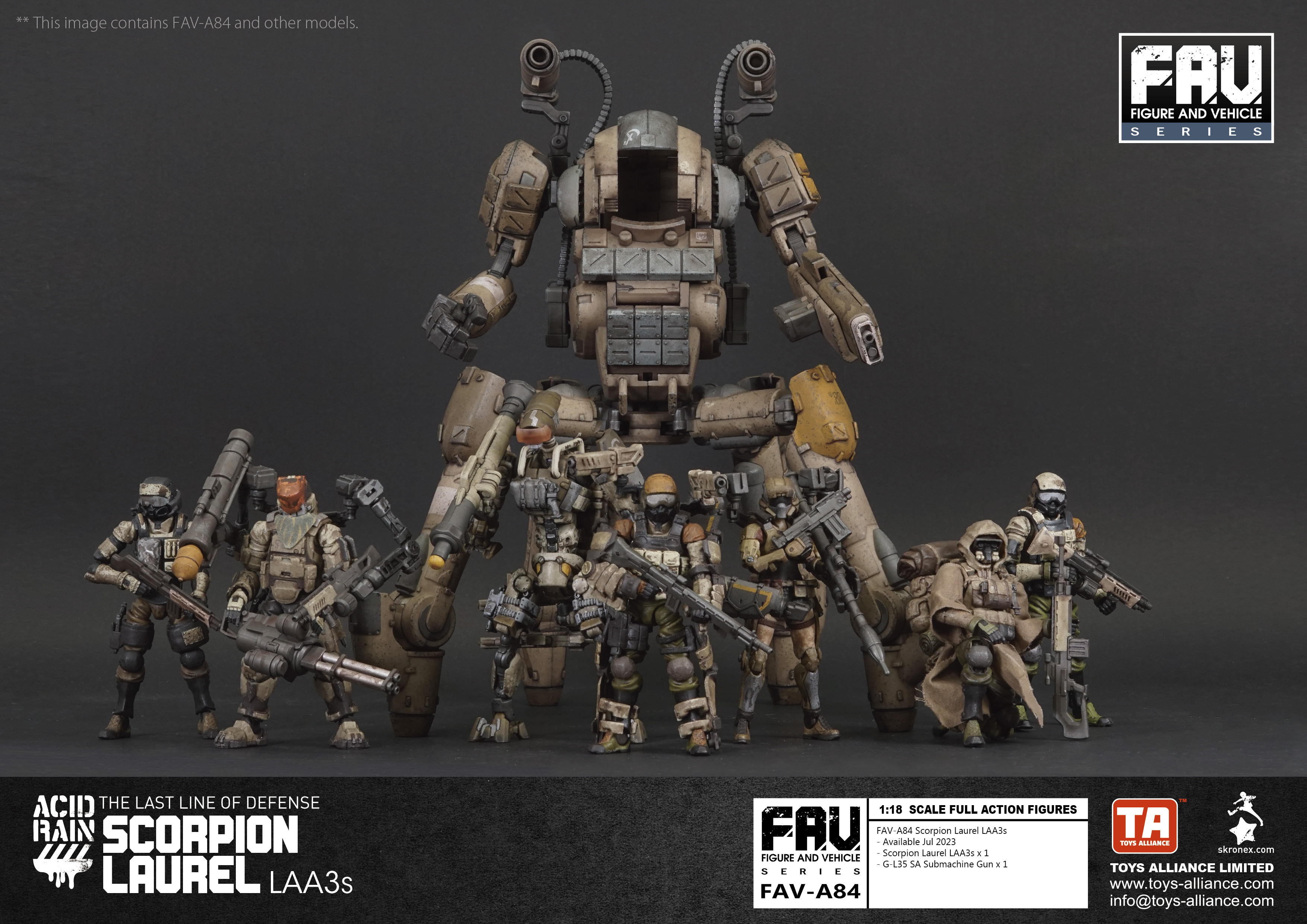 Toys Alliance : 1/18 酸雨戰爭 FAV-A84 巨蠍鍩戎LAA3s