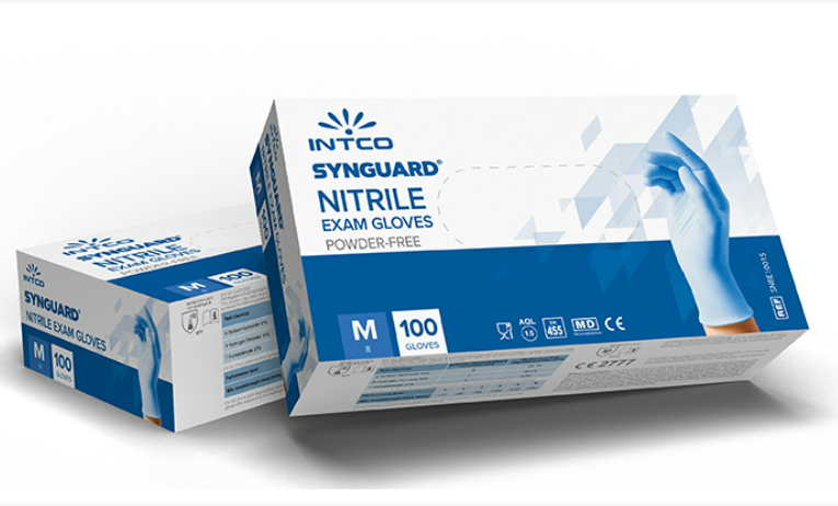 INTCO 丁腈醫用檢查手套  M-Size 100Pc/Bx