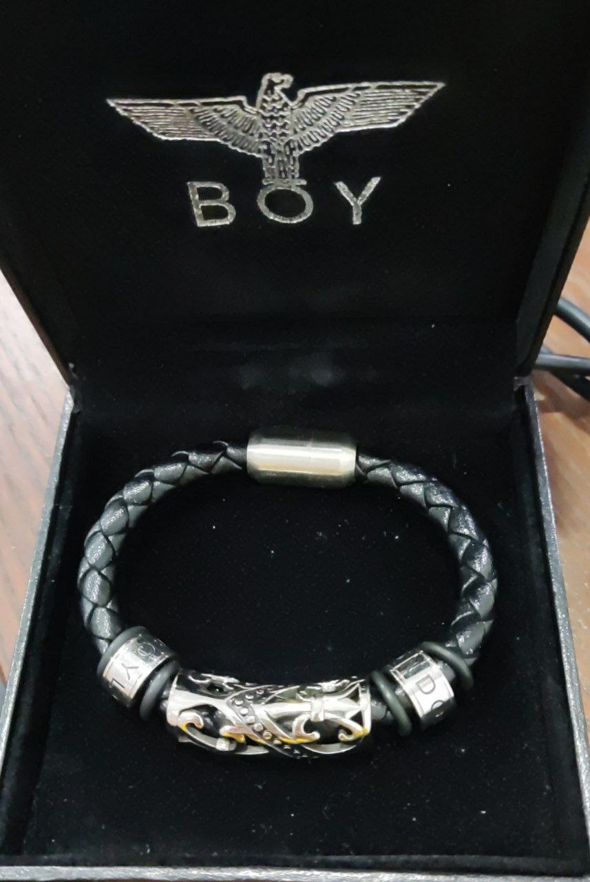 [S] BOYLONDON LEATHER BRACELET, SBB175 (SBB175)