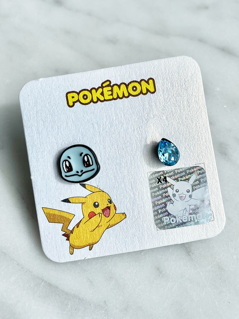 [現貨] 寶可夢傑尼龜寶石耳環