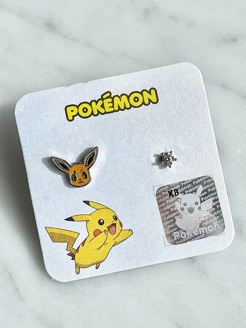 [現貨] 寶可夢伊布單鑽耳環