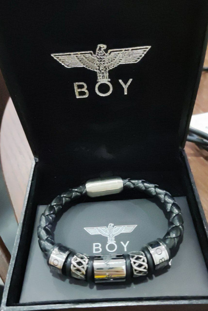 [S] BOYLONDON LEATHER BRACELET, SBB178 (SBB178)