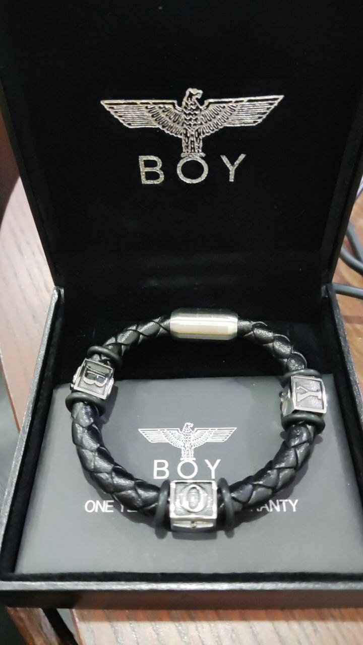 [S] BOYLONDON LEATHER BRACELET, SBB179 (SBB179)