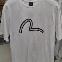 [S] EVISU BIG LOGO T-SHIRT,WHITE, EV5UTS902-WHITE (SEV200)