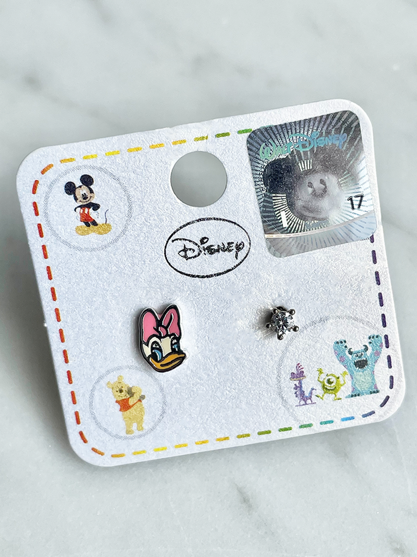 [現貨] 單鑽迪士尼黛西耳環