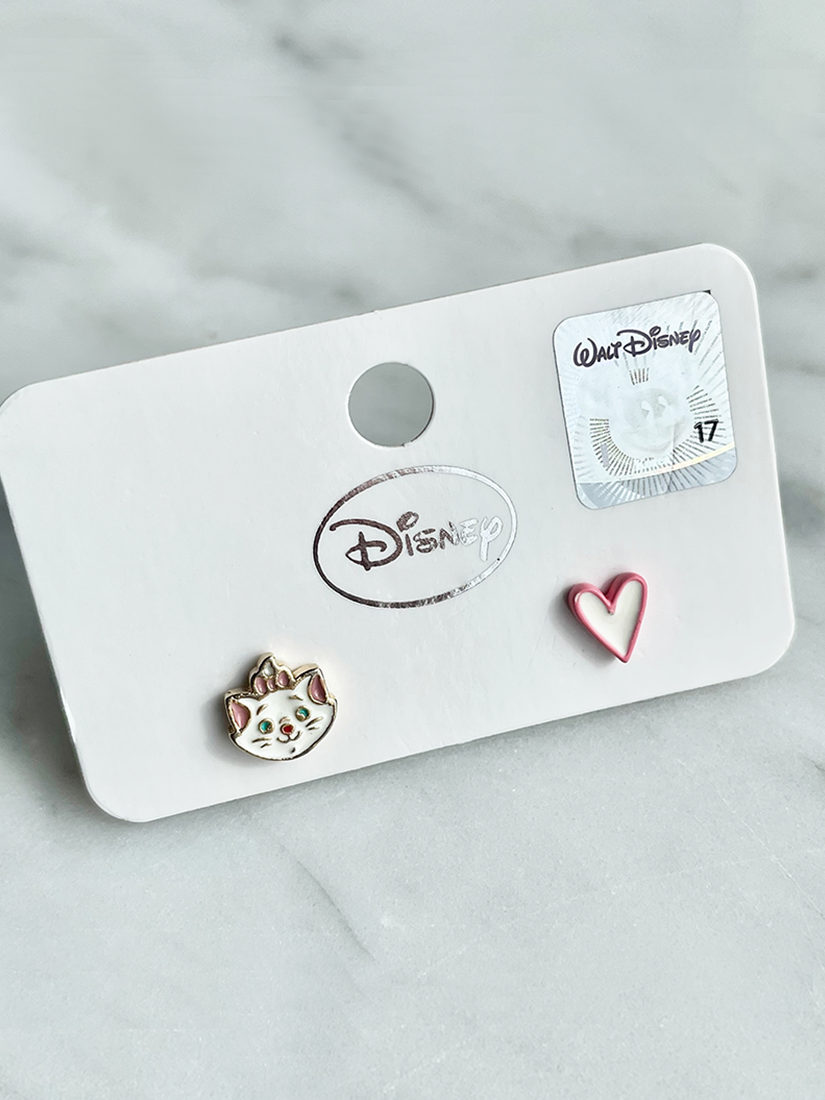[現貨] 不對稱迪士尼瑪莉貓耳環