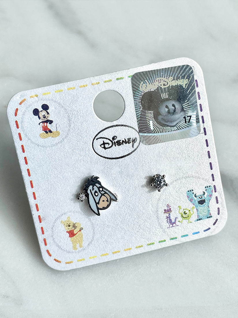 [現貨] 單鑽迪士尼Eeyore耳環