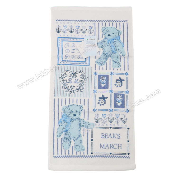 3條裝 Sun Lord: 台灣製 印花公仔童巾 4970212-1