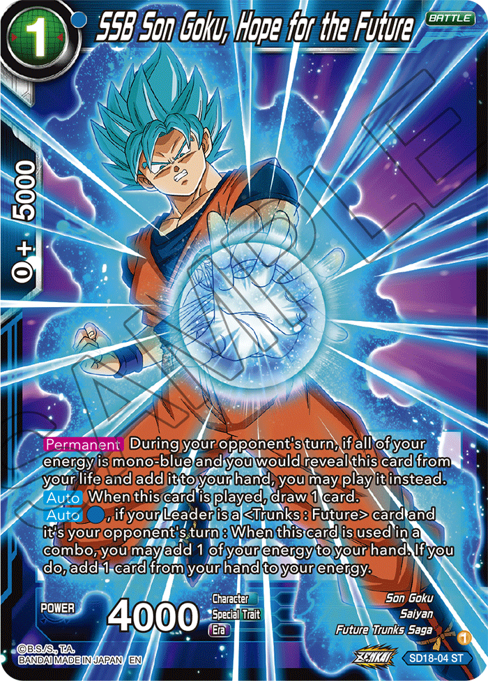 SD18-04 SSB Son Goku, Hope for the Future