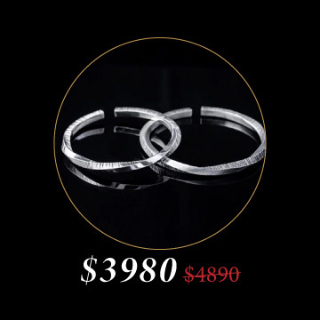 足銀 鍛敲歲月．莫比烏斯 手環