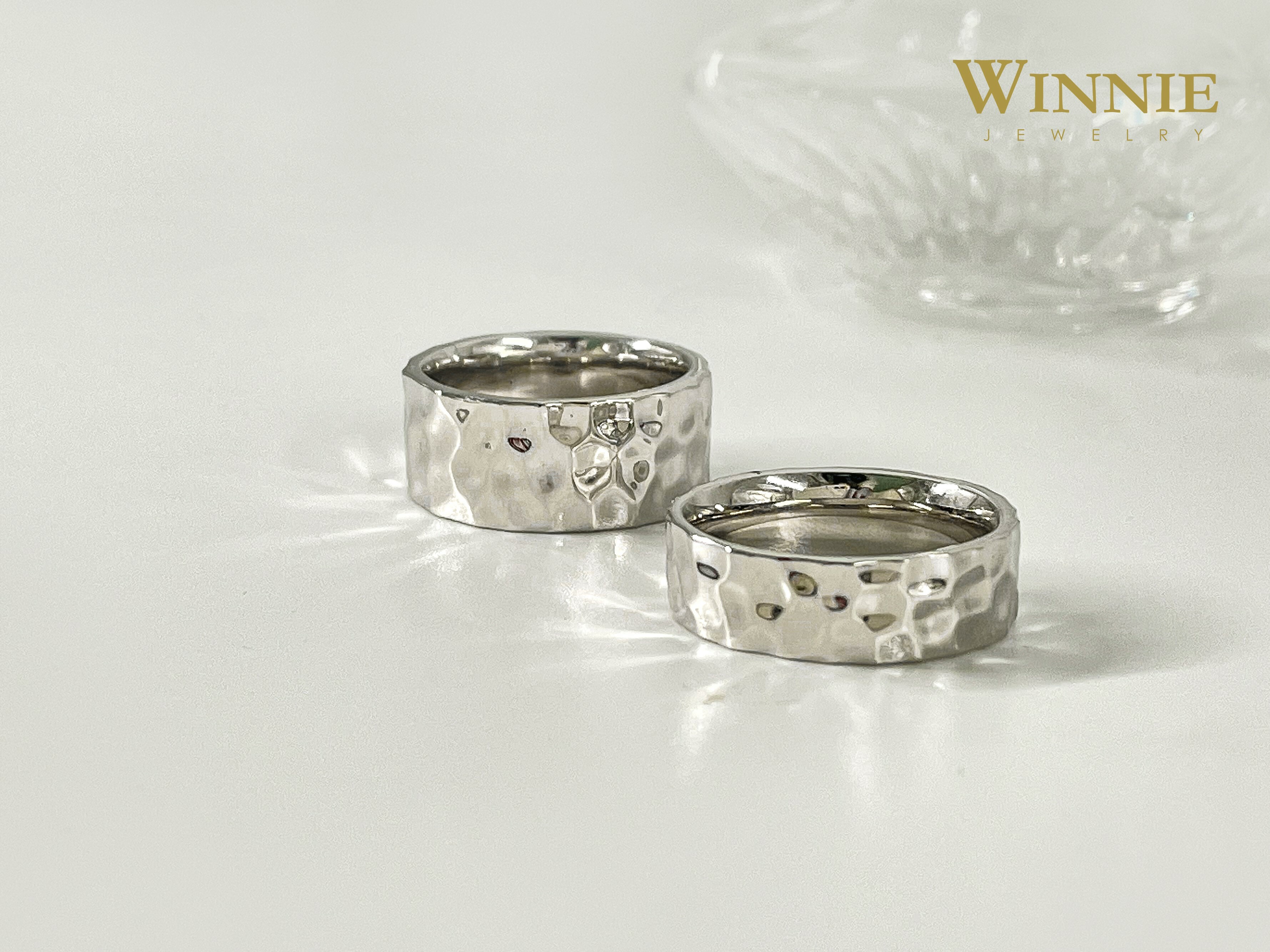 喜福不規則銀戒(女)