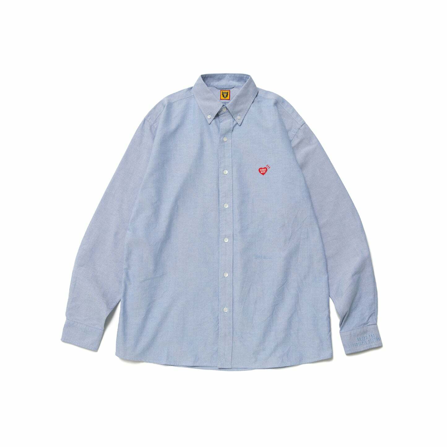 2023SS HUMAN MADE OXFORD BD SHIRT 刺繡愛心長袖襯衫2色現貨