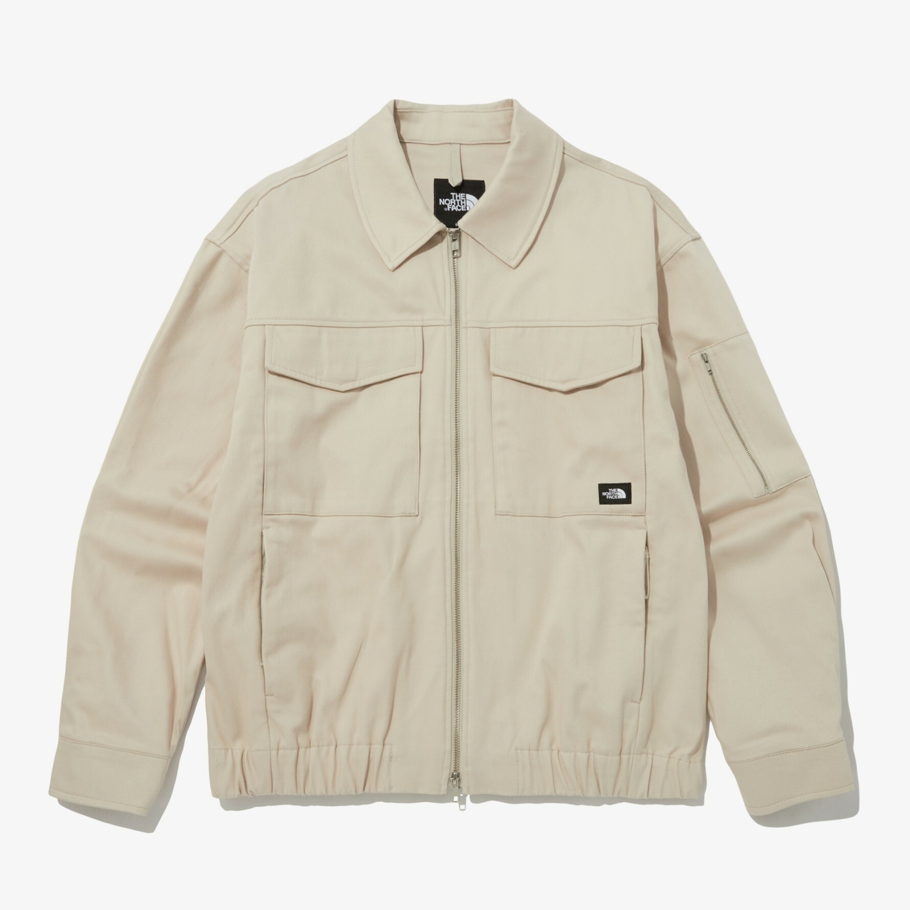 THE NORTH FACE ALL-ROUND COLLAR BOMBER有領外套 砂白 NJ3BP00C