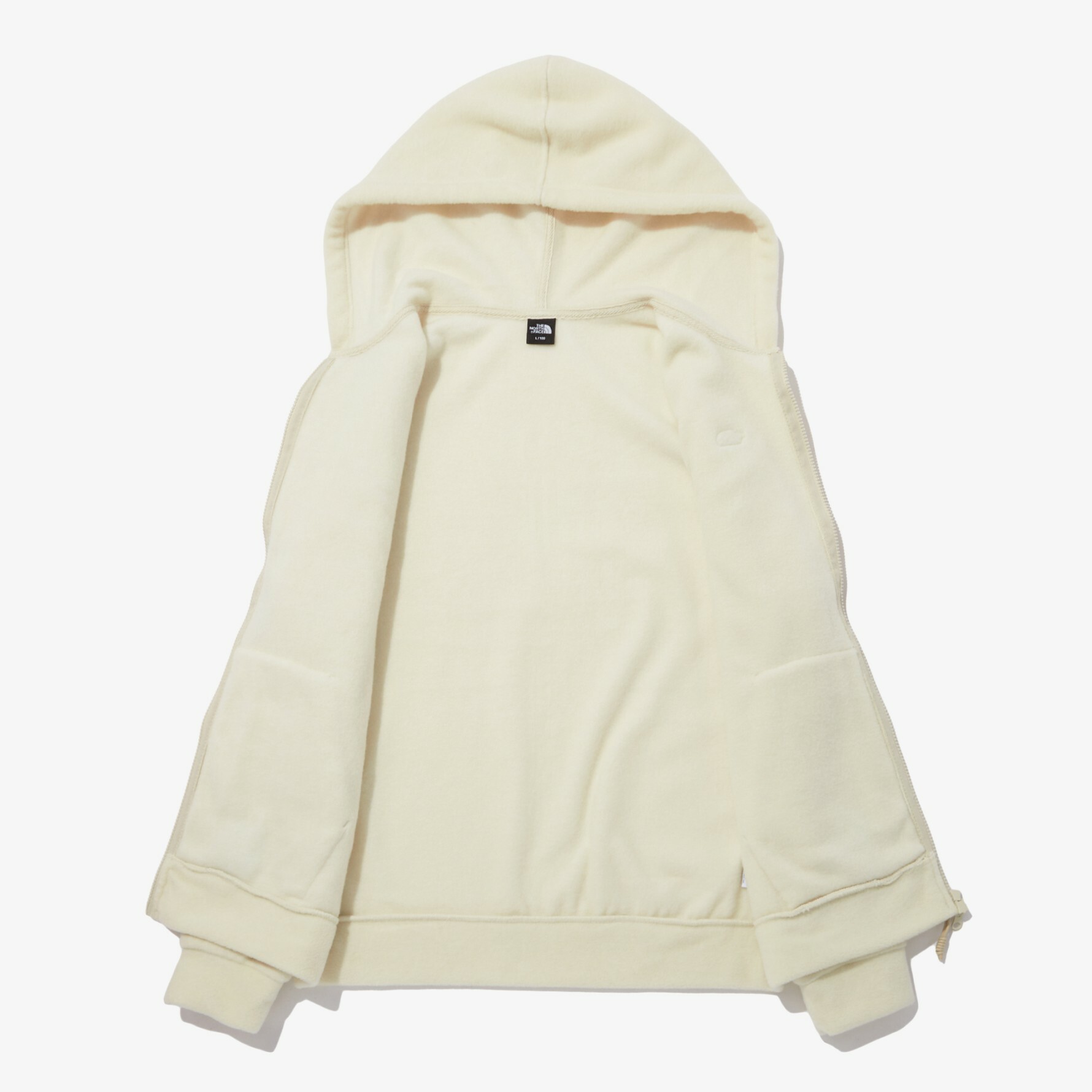 THE NORTH FACE NOVELTY ACAMPO 絨布 連帽外套 奶油白 NJ5JP28B