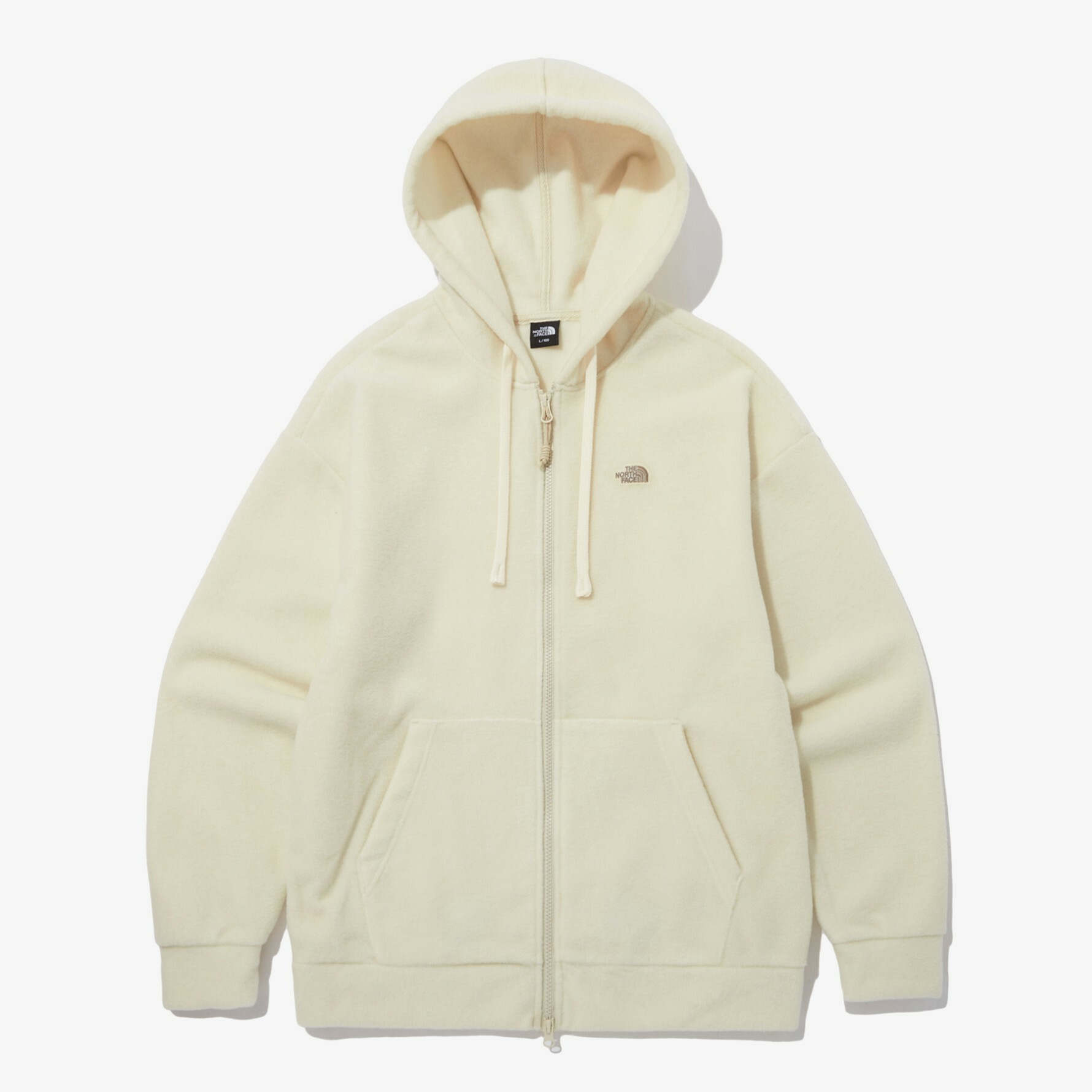 THE NORTH FACE NOVELTY ACAMPO 絨布 連帽外套 奶油白 NJ5JP28B