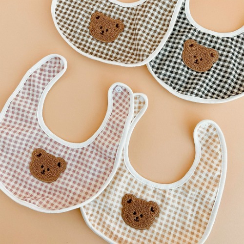 (現貨)DTD格仔系列口水肩