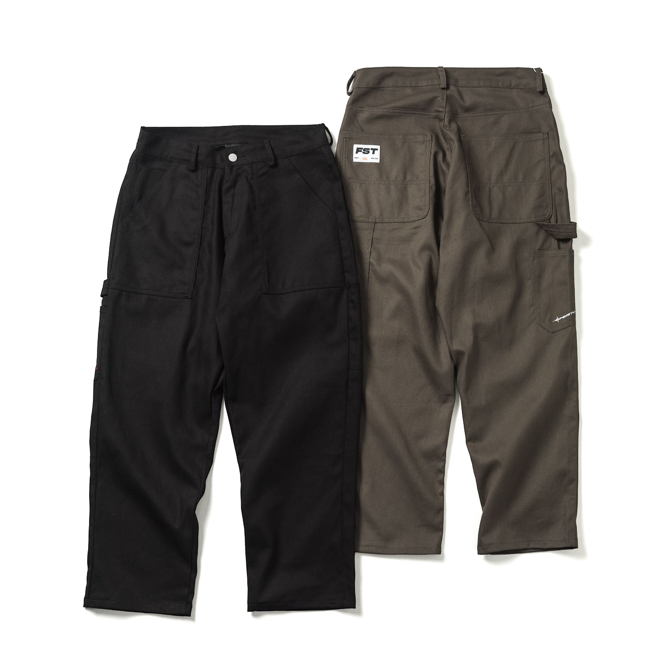 FEISTY 23FW SOUND EFFECT PAINTER PANTS 畫家褲 黑色 灰綠色  FS-DS-15 16 [台灣現貨]