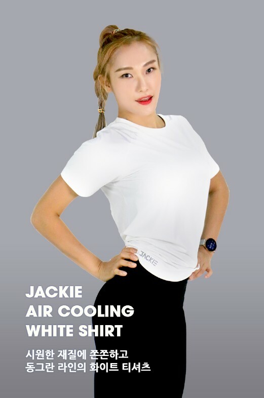 JACKIE純白速乾運動上衣