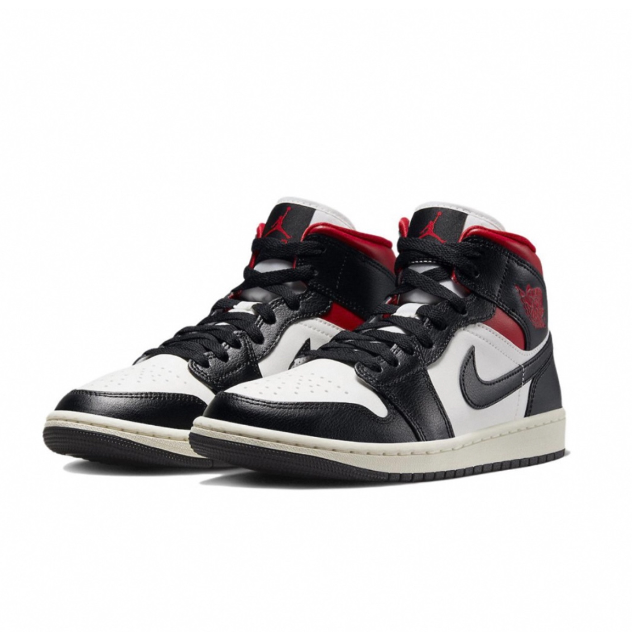 AIR JORDAN 1 MID GYM RED 白黑紅奶油底BQ6472-061