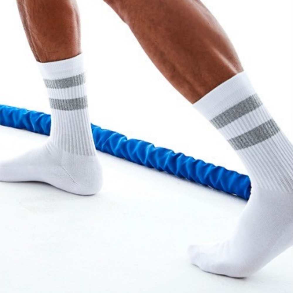 Sockkon中長筒雙槓運動襪 【白色夜光、黑色夜光】