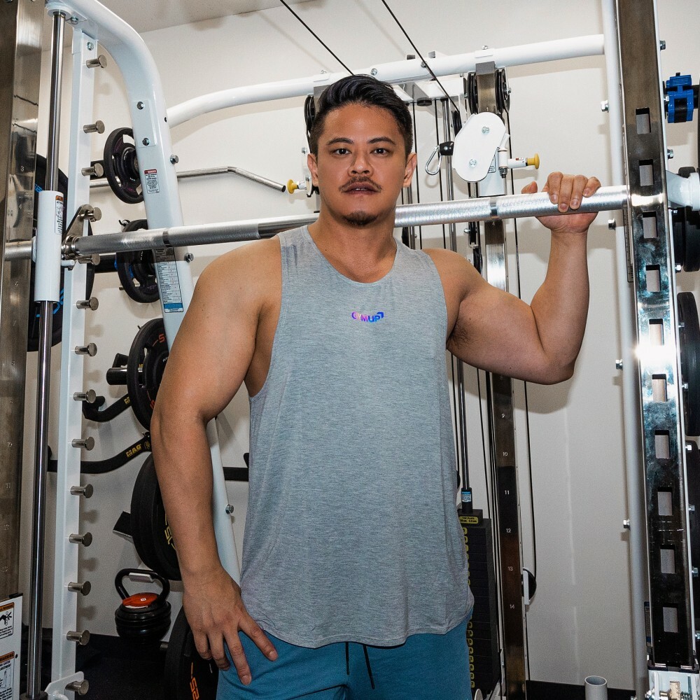 GYMUP 肌肉訓練背心 03 經典灰