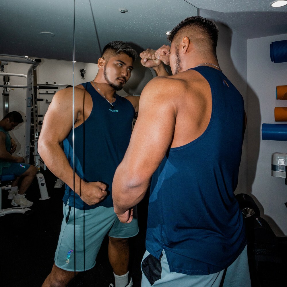 GYMUP 肌肉訓練背心 03 海軍藍