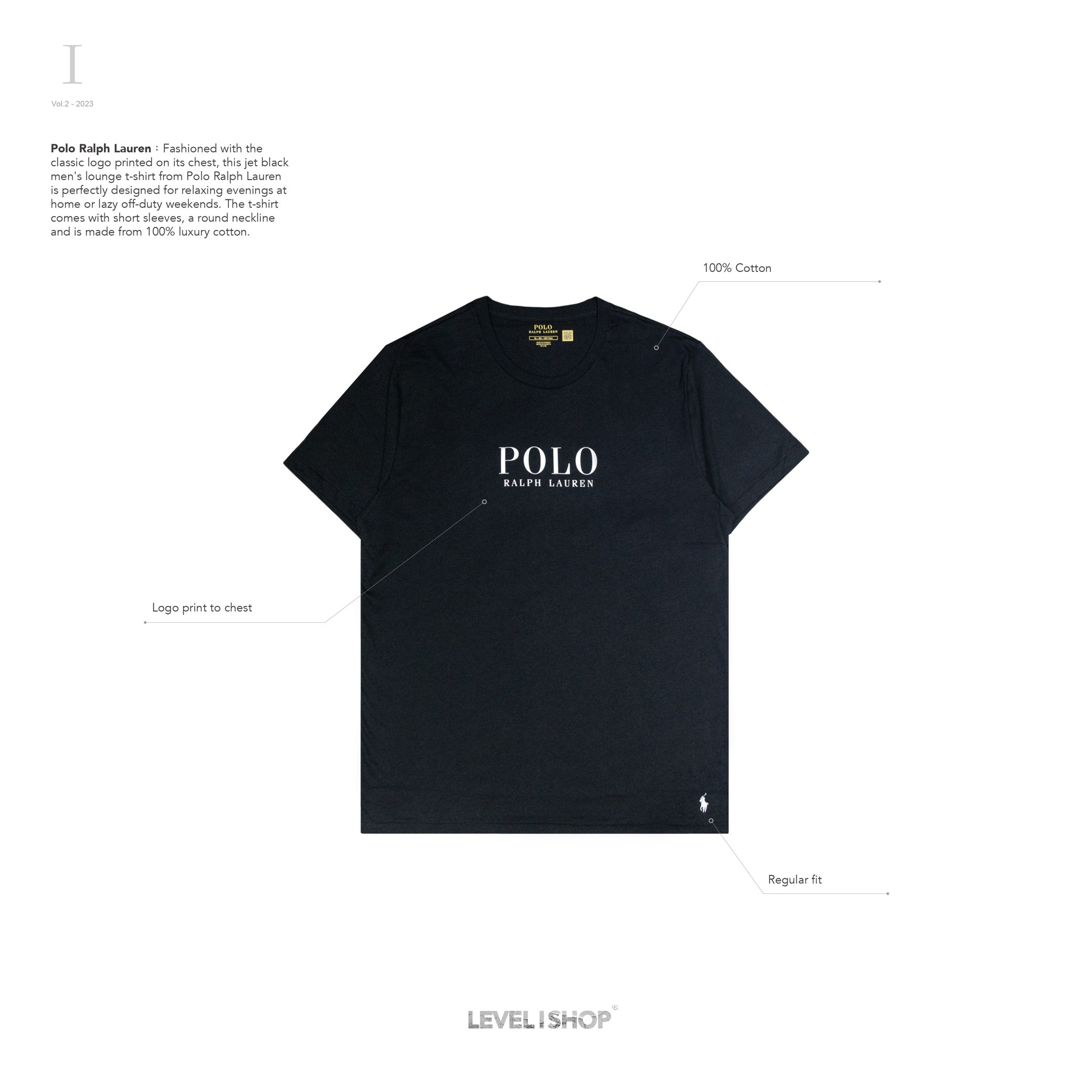 Polo Ralph Lauren - Classic Logo Lounge T-Shirt - Black