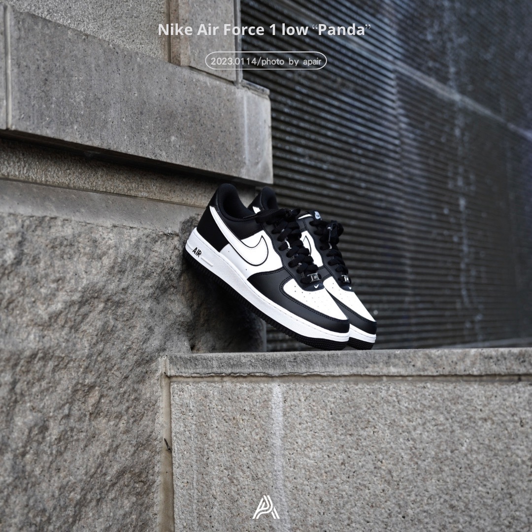 【APAIR】預購 Nike Air Force 1'07 "Panda" 黑白熊貓 DV0788-001(男)/DV1621-001(大童)