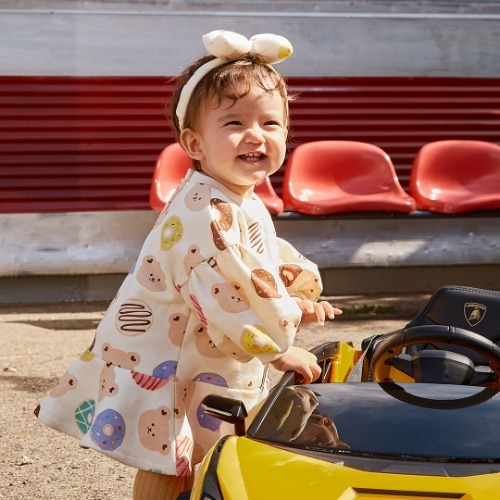 (現貨) DTD Donut系列加絨連衣裙+髮帶