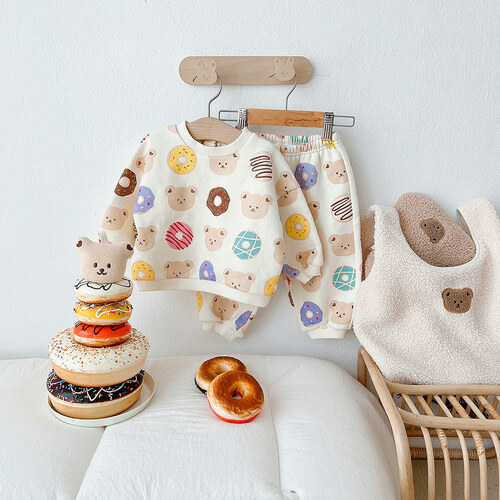 (現貨) DTD Donut系列加絨衛衣, 長褲