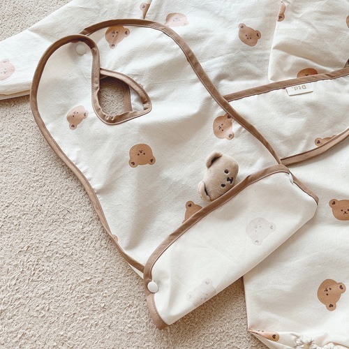 (現貨) DTD防水輔食圍巾口水肩