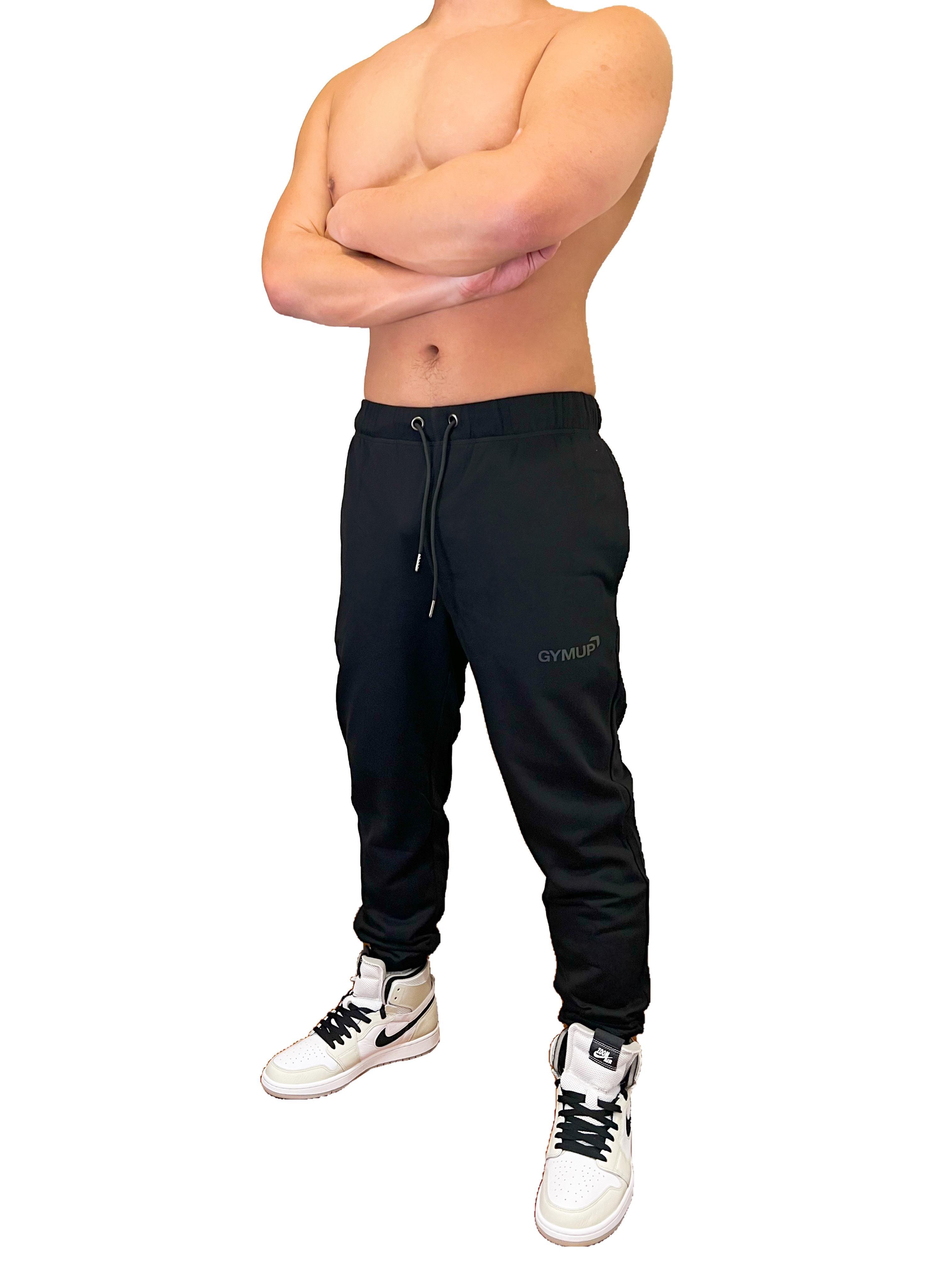 GYMUP Cotton Pants 01 純棉運動長褲 純黑