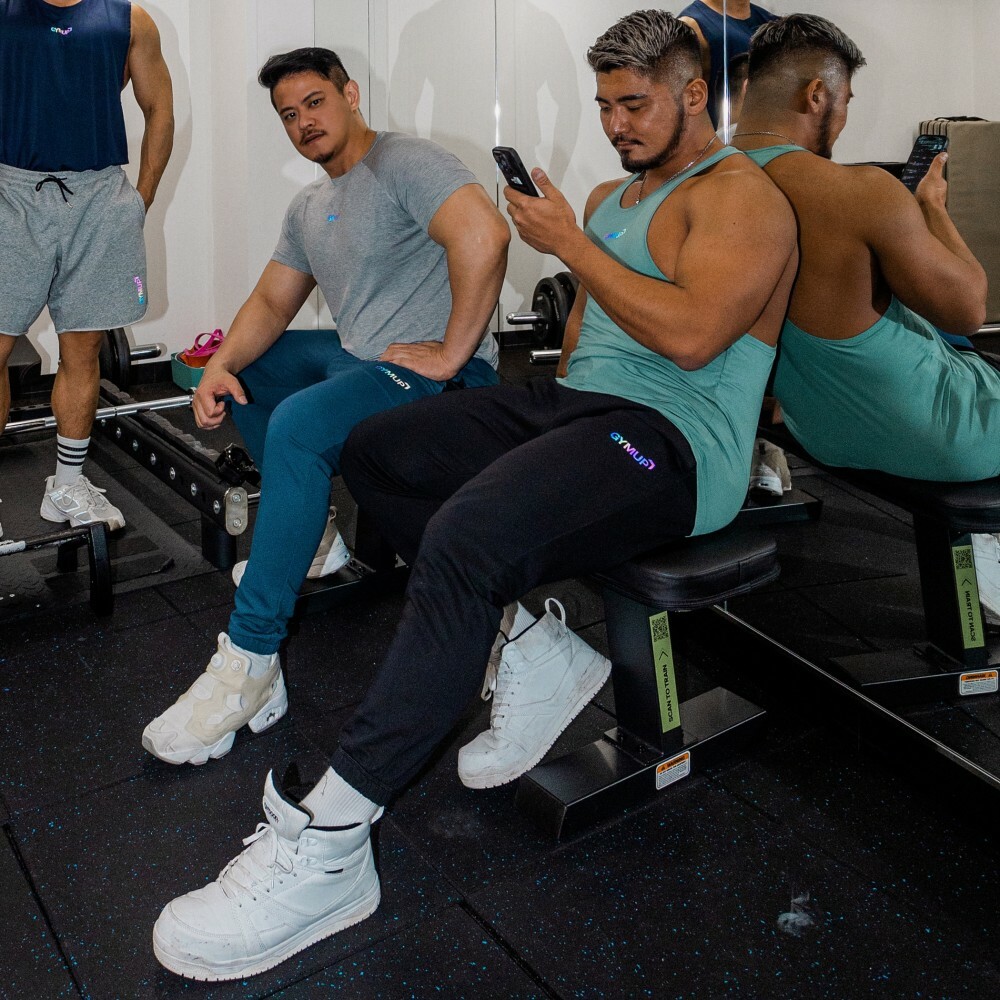 GYMUP Cotton Pants 01 純棉運動長褲 純黑