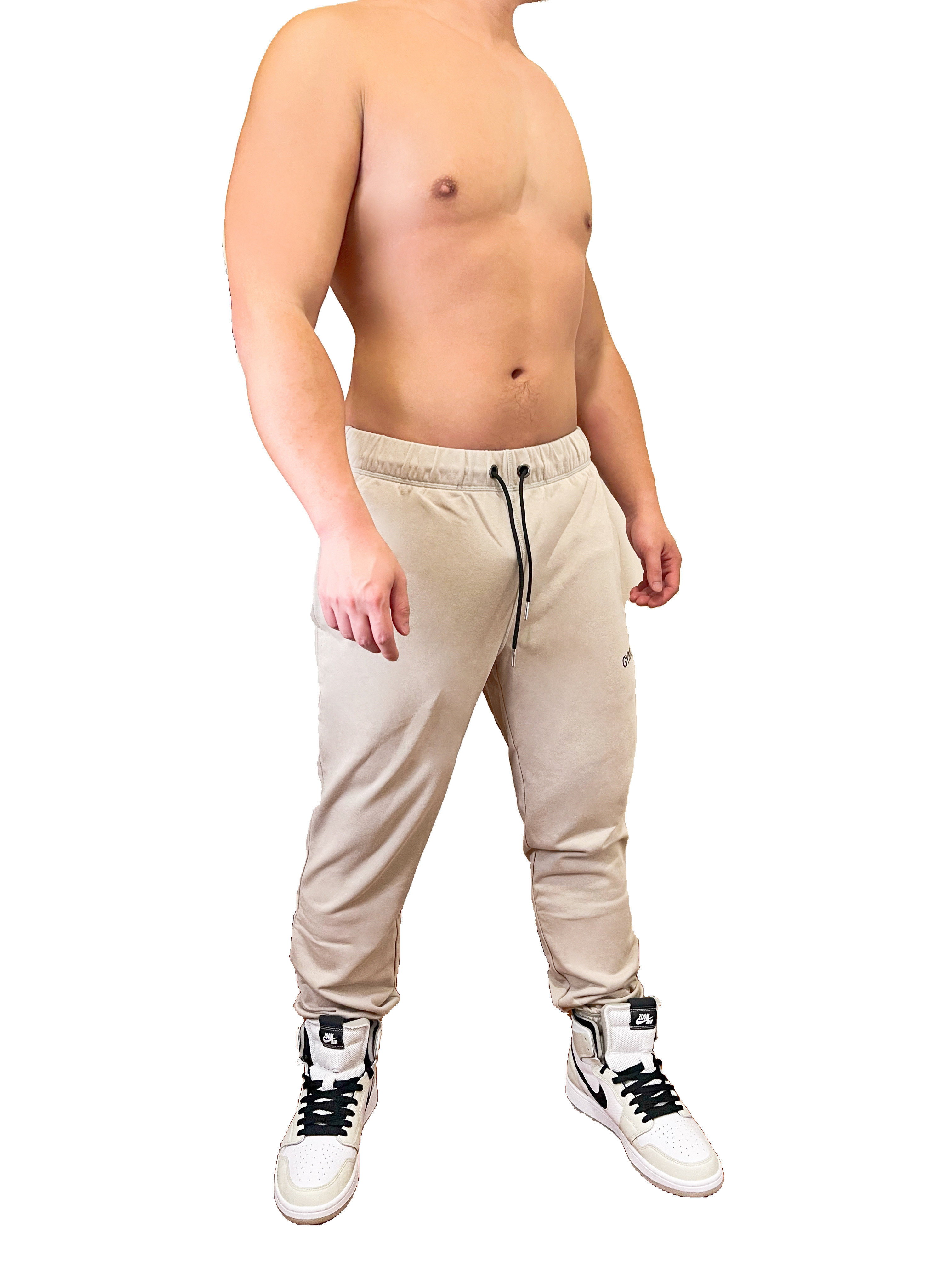 GYMUP Cotton Pants 01 純棉運動長褲 淺褐