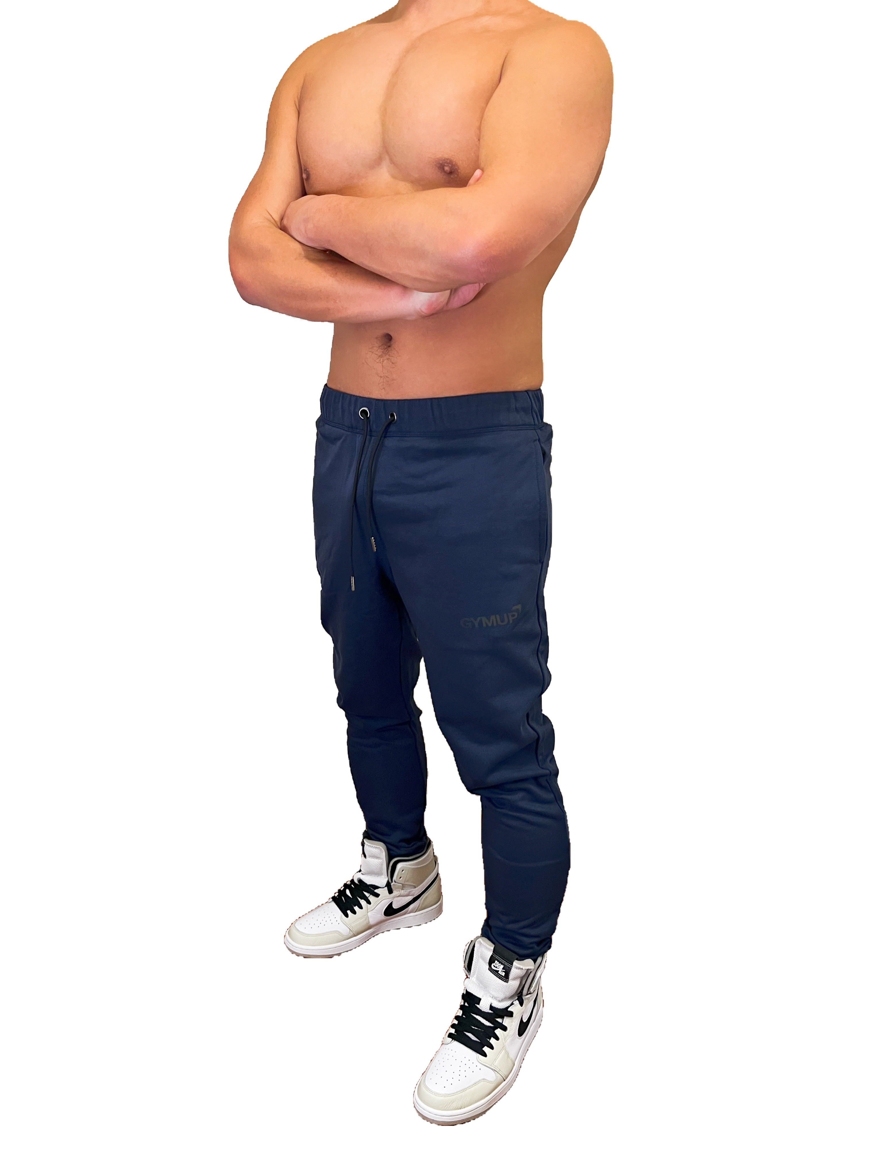 GYMUP Cotton Pants 02 修身純棉運動長褲 普魯士藍