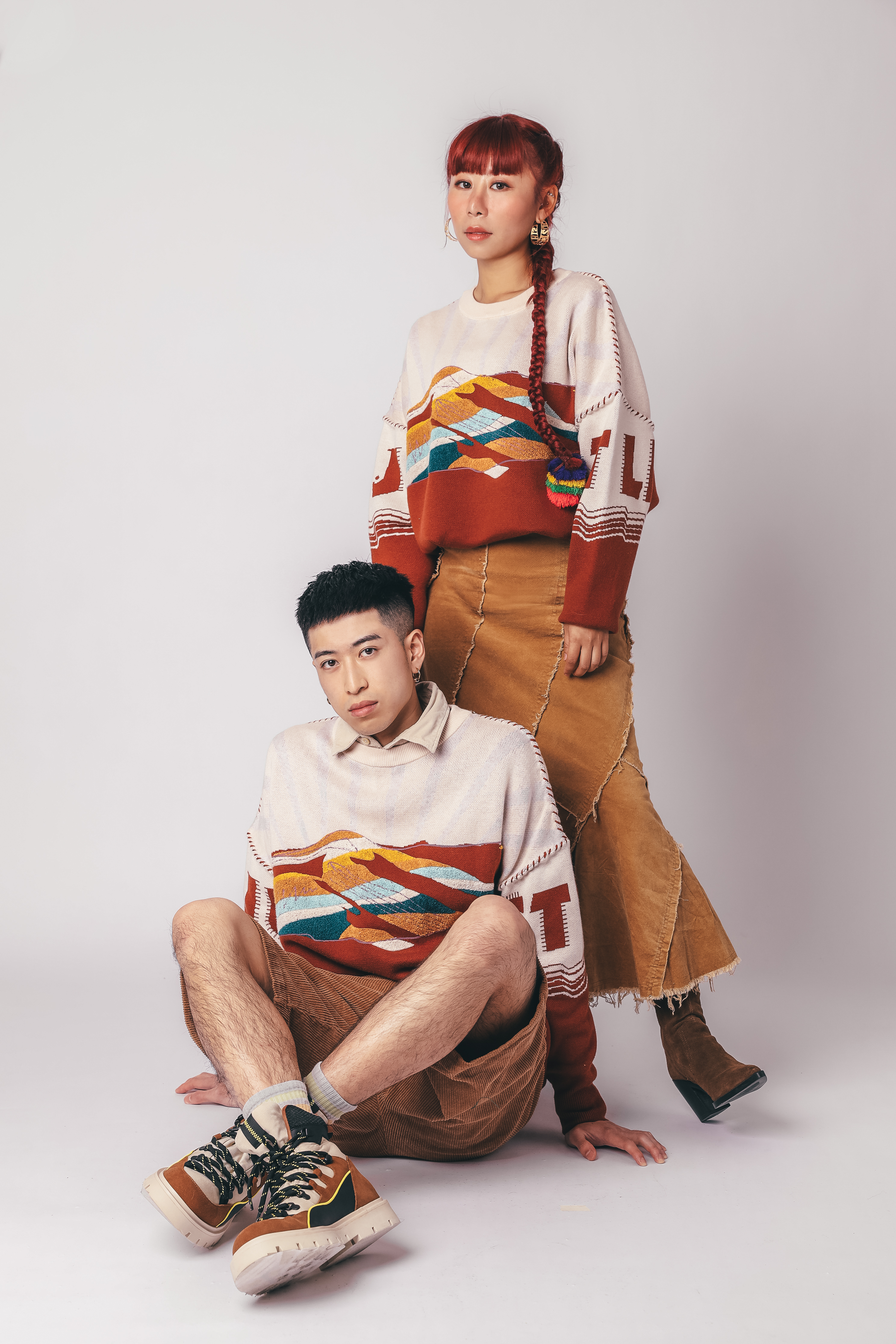 【Just Latin America】Unisex 彩紅經典可拆帽兩著衛衣