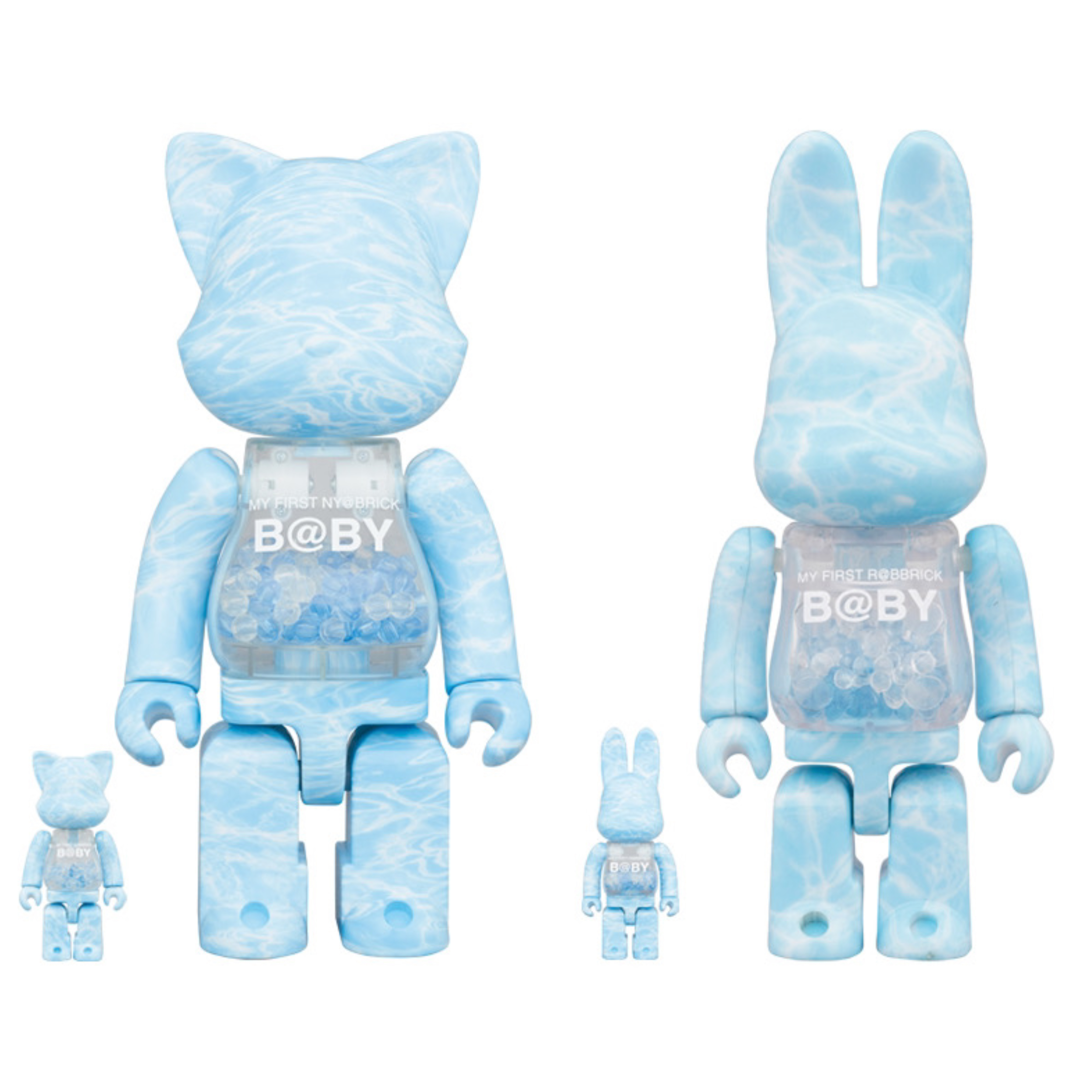 🥇現貨🥇Bearbrick 400% 100% water baby set of 4