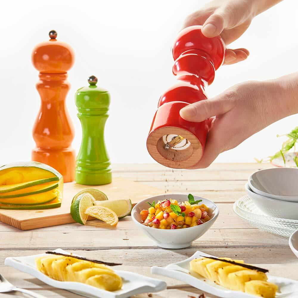 RUMBA l 胡椒粒/海鹽白色亮面烤漆研磨罐 20CM