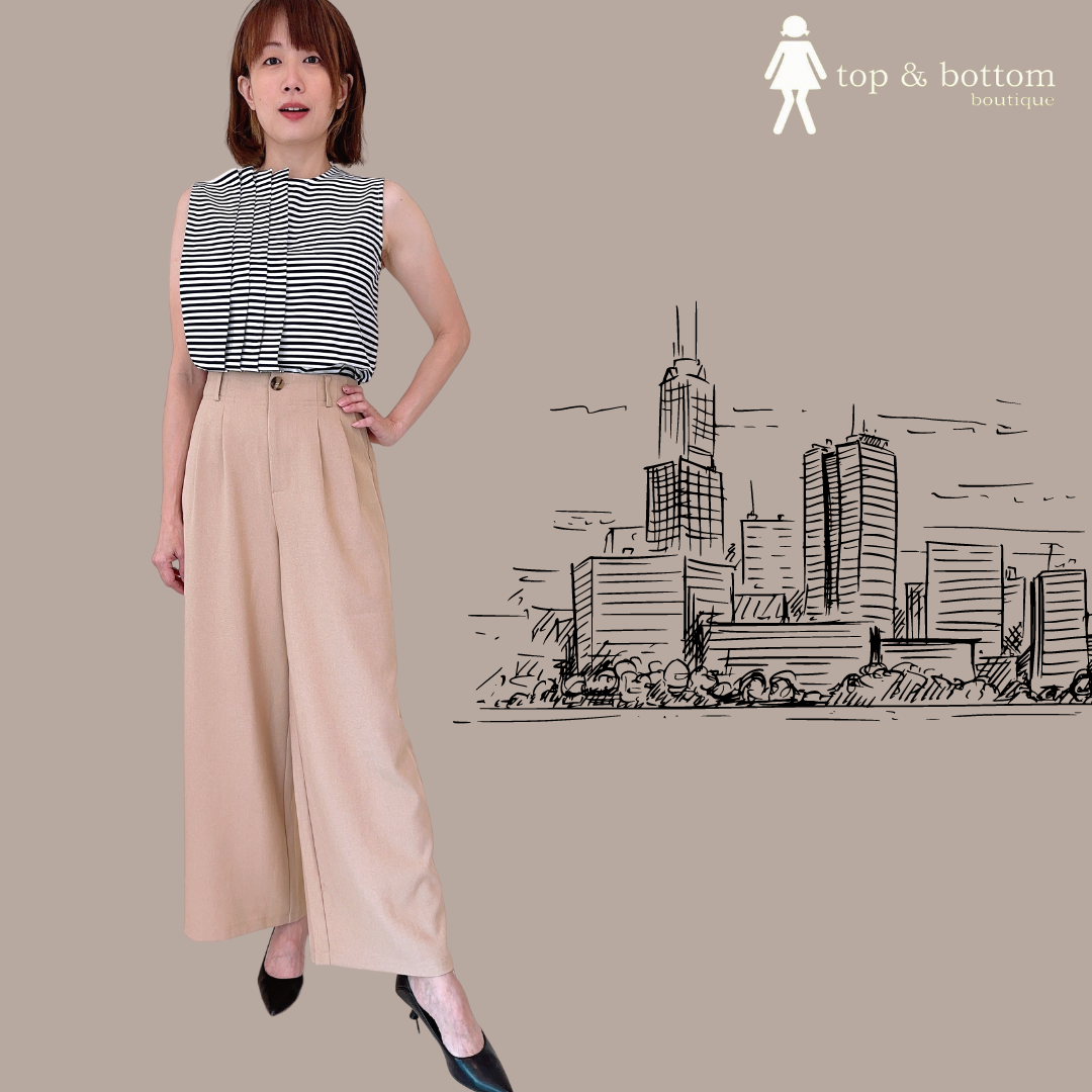 HIGH WAISTED WIDE LEG TROUSER