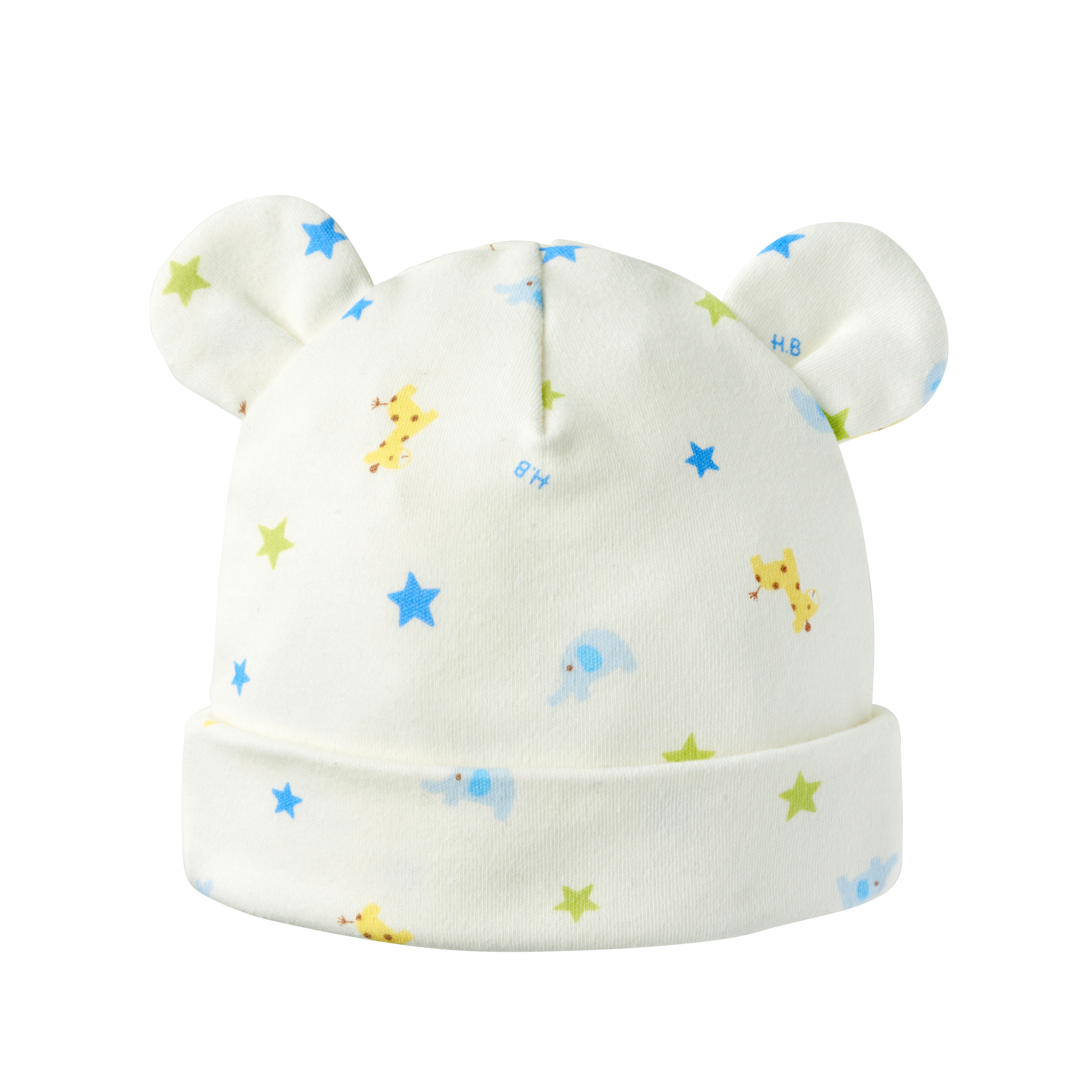 動物星星嬰兒帽