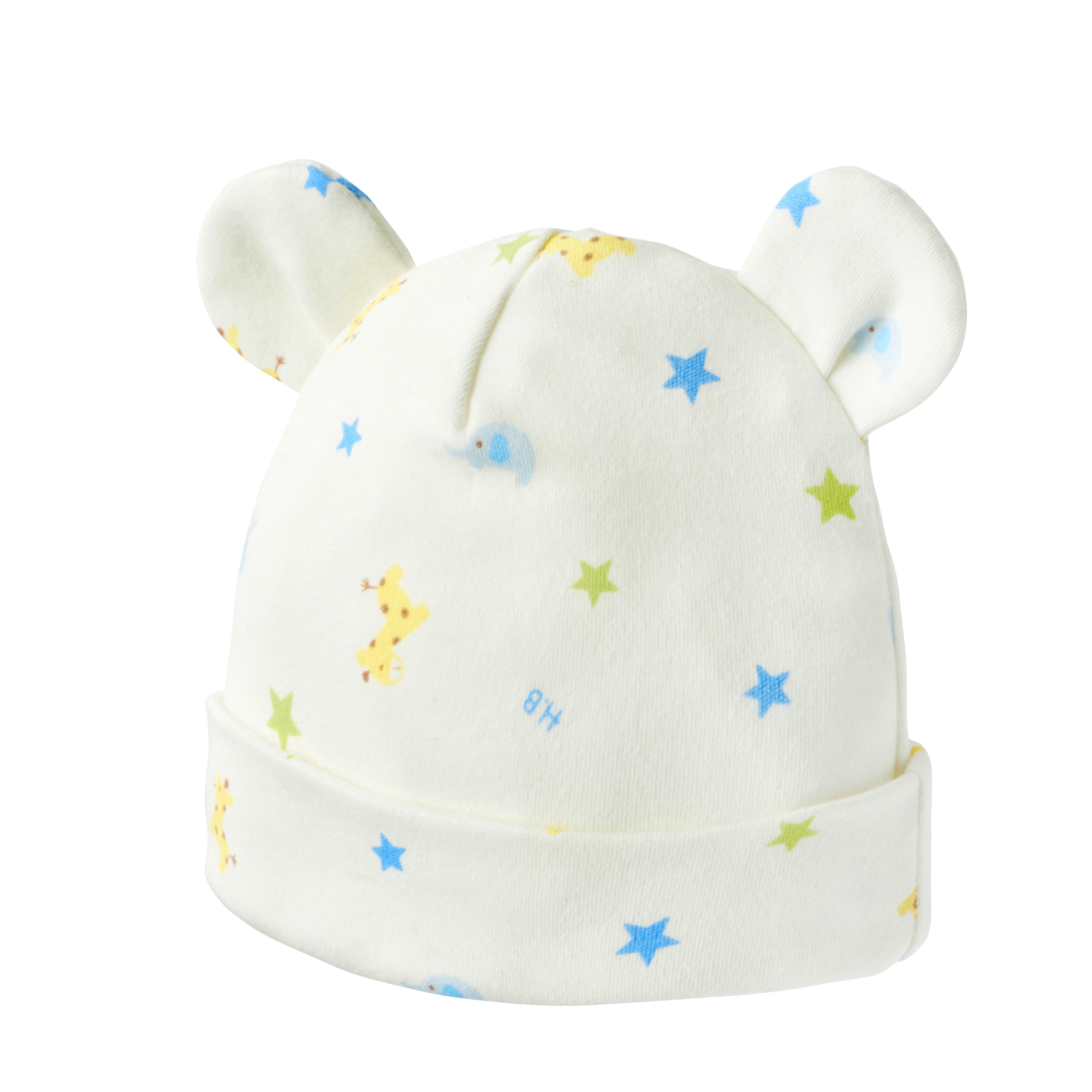 動物星星嬰兒帽