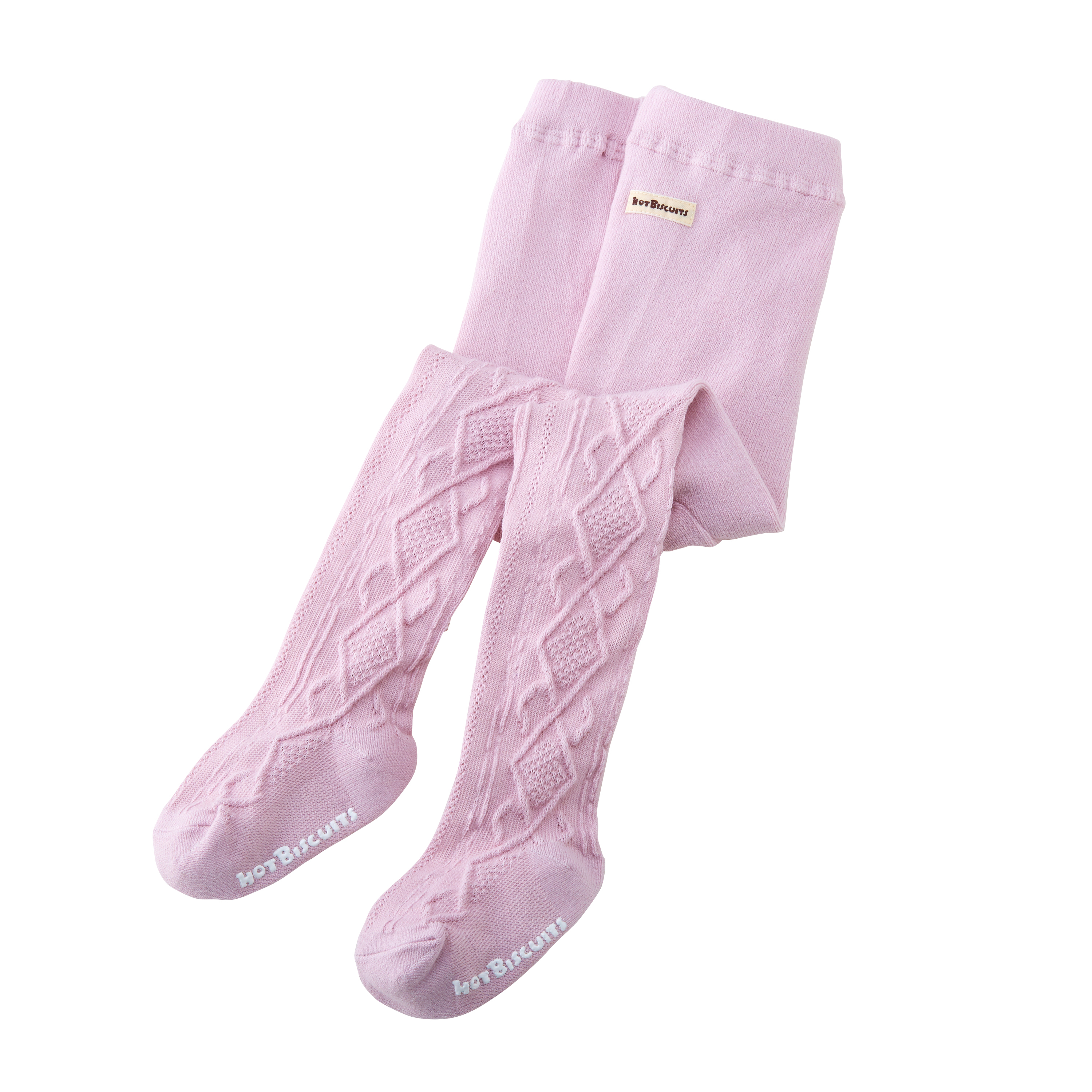 菱格紋褲襪紫色