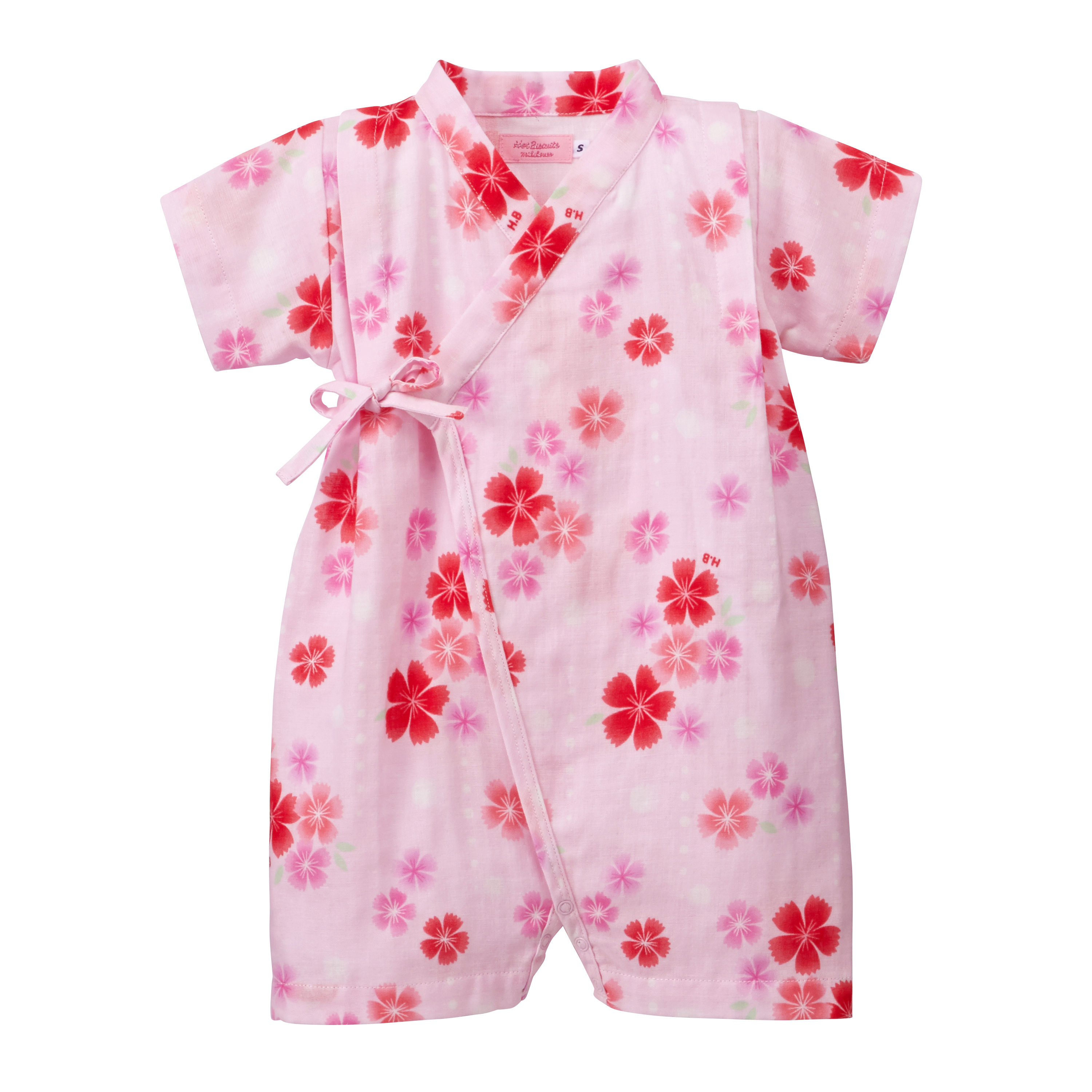 櫻花圖案薄紗連體浴衣