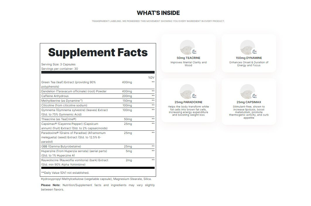 Redcon1 - C Burn (強效消脂丸)