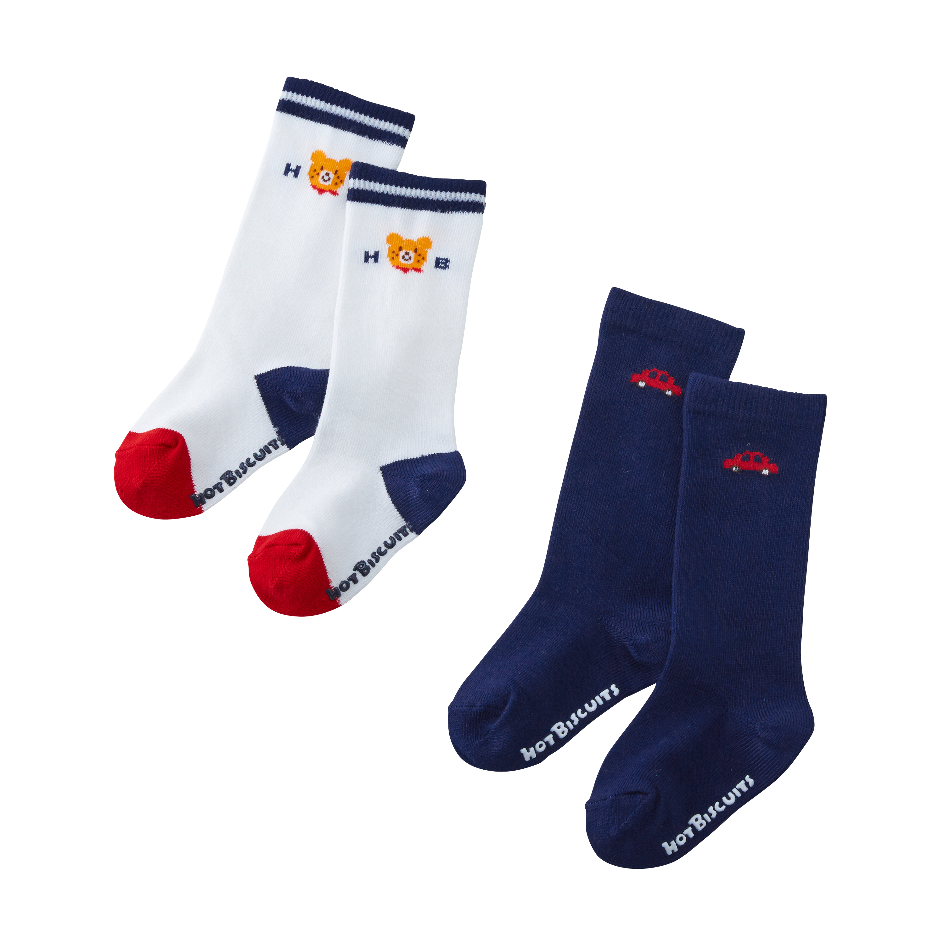 高筒襪藍色（2PCS)